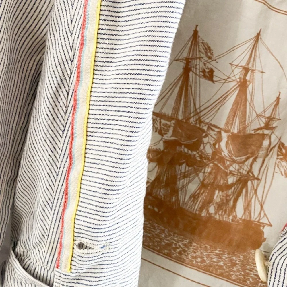 Anthropologie Cartonnier sunglow striped blazer 2